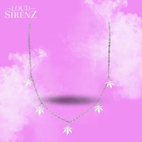 Cannabis Leaf Charms Chain Necklace